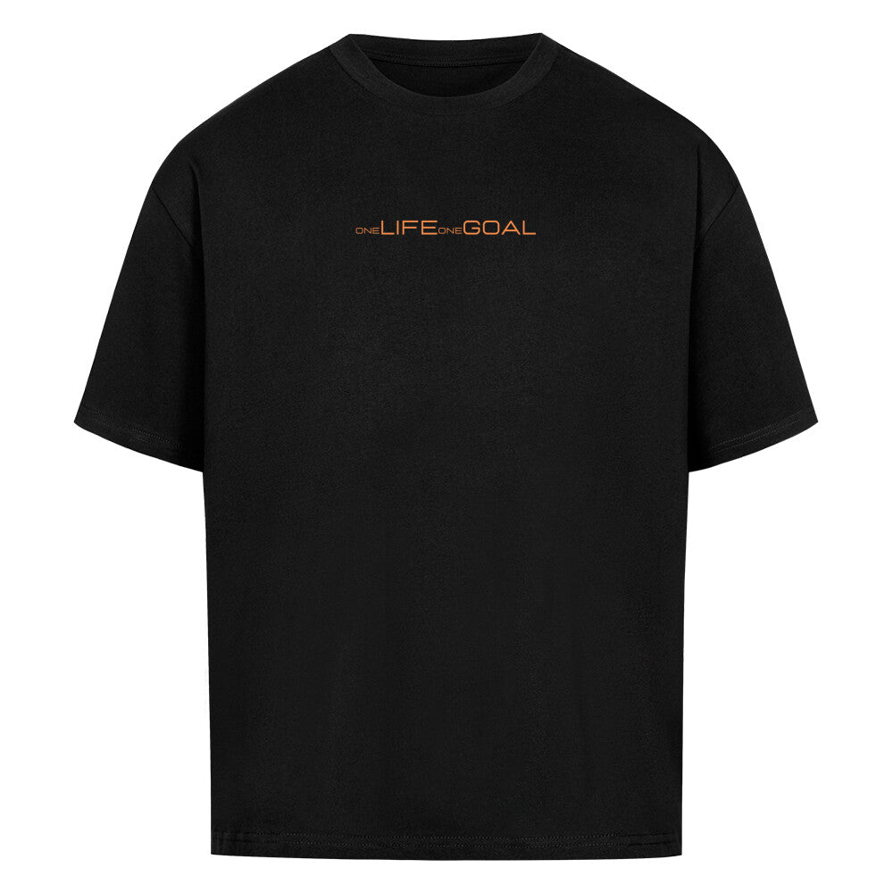 VITAMIN N. Oversized Shirt - Black/Orange